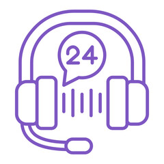 Support Services Multicolor Line Icon