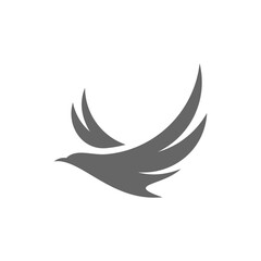Hummingbird logo design vector template, Bird logo for modern business, simple minimalist and clean design