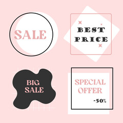 Sale set of icons
