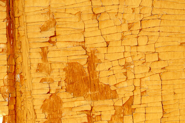 Brown abstract background. Vintage Wooden, Old cracked paint