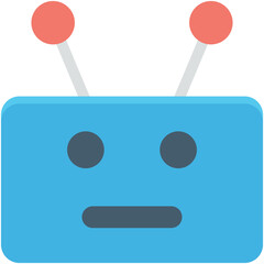 Robot Colored Vector Icon