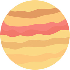 Jupiter Colored Vector Icon