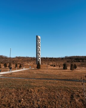 Vertical Shot Of Flight 93 National Memorial