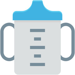 Baby Bottle Colored Vector Icon