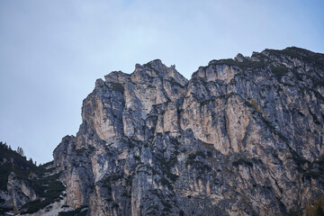 large grey mountain