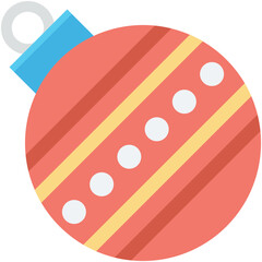 Bauble Colored Vector Icon