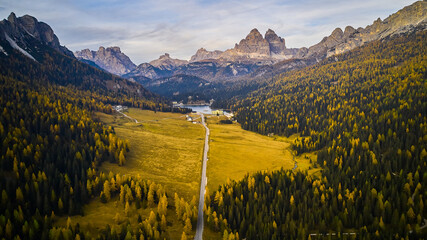 long road going to hotel in italy
