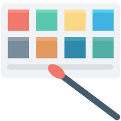 Eye Shades Colored Vector Icon