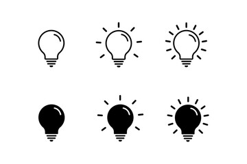 Light Bulb icon or logo isolated sign symbol vector illustration - Collection of high quality black style vector icons