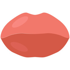 Lips Colored Vector Icon