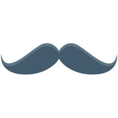 Moustache Colored Vector Icon