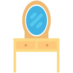 Vanity Table Colored Vector Icon