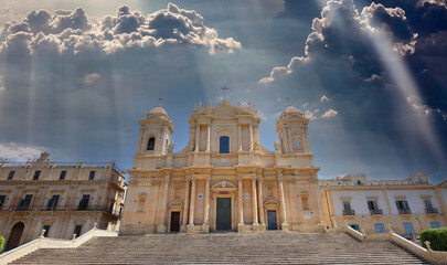 Duomo basilica, Noto, sicily, Italy