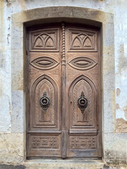 Old Wooden door with details.