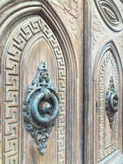 Old Wooden door with details.