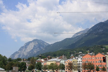 Fototapeta na wymiar Innsbruck, ciudad austriaca situada en plena zona del Tirol. 