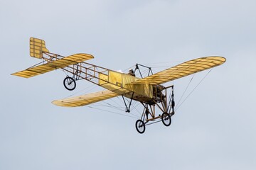 Bleriot monoplane, a replica of a historic aircraft