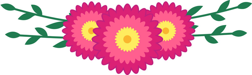 Flower with Leaf for Decoration