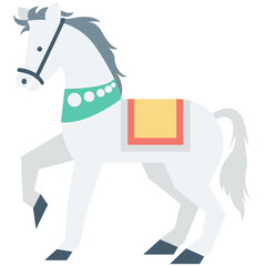 Horse Colored Vector Icon