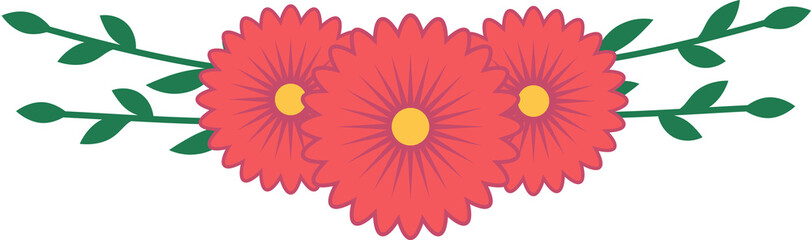 Flower with Leaf for Decoration