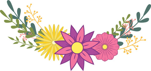 Flower with Leaf for Decoration