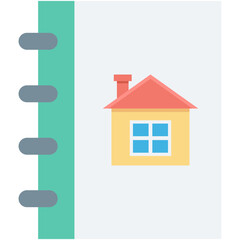 Address Book Colored Vector Icon