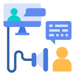 telehealth modern line style icon