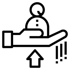 handover modern line style icon