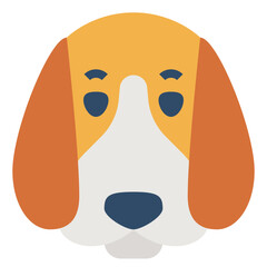 puppy modern line style icon