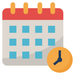 date modern line style icon