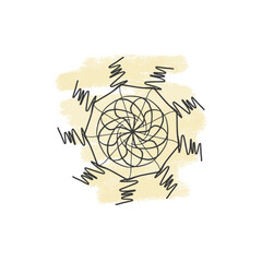 Delicate mint-peach. Colorful abstract gradient consisting of rectangles. Spectral dynamic background of square shape. Geometric collection. Vector.