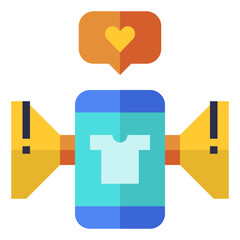 mobile modern line style icon