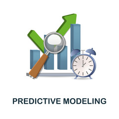 Predictive Modeling icon. 3d illustration from data science collection. Creative Predictive Modeling 3d icon for web design, templates, infographics and more