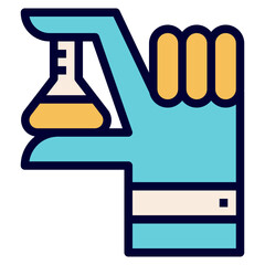 science modern line style icon