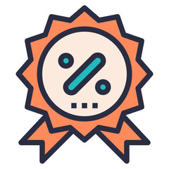 discount modern line style icon