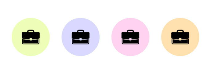 Briefcase icon collection.