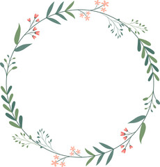 Fototapeta premium Floral Wreath Frame