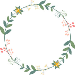 Floral Wreath Frame