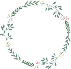 Floral Wreath Frame