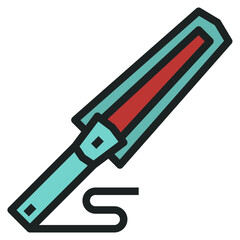 metal modern line style icon