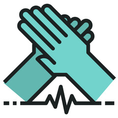 cpr modern line style icon