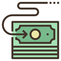 transfer modern line style icon