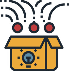 crowdfunding modern line style icon