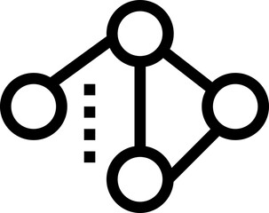 connection modern line style icon