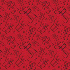 Hand drawn gift box illustration