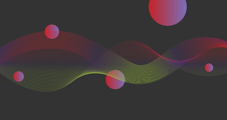 Line Wave Abstract Graphic Background