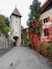 Fototapeta na wymiar Passeier Tor in Meran, Südtirol