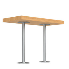 3d rendering illustration of a bar table