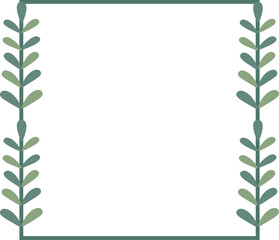 Leaf Square Border Frame