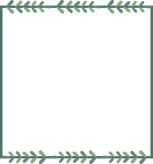 Obraz premium Leaf Square Border Frame